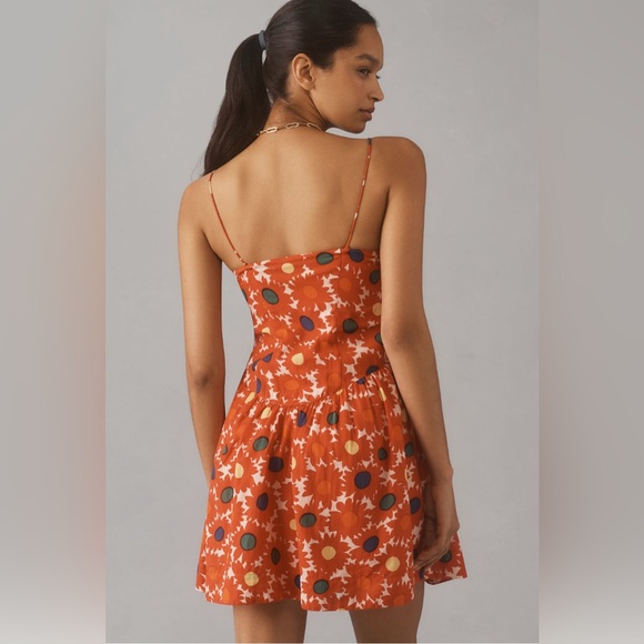 ✨ Anthropologie Rhonda Mini Dress Sz 4 - Picture 2 of 9